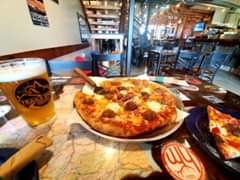 Special today! Meatball Pizza with house made Herbed Ricotta and bell peppers. Mmmmm…