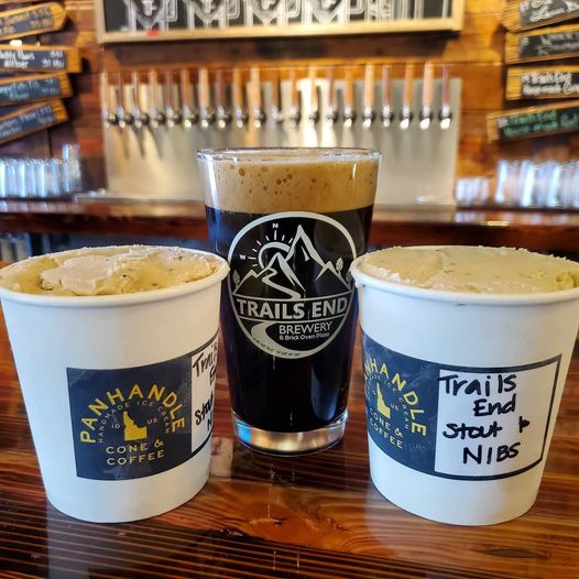 Panhandle Cone & Coffee @panhandle_cda  is using our “Dirt in the Tread” Stout i