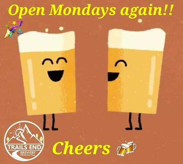 Open Mondays starting Aug 9th! We missed you, come say hi!  Cheers friends 🍻 #tr