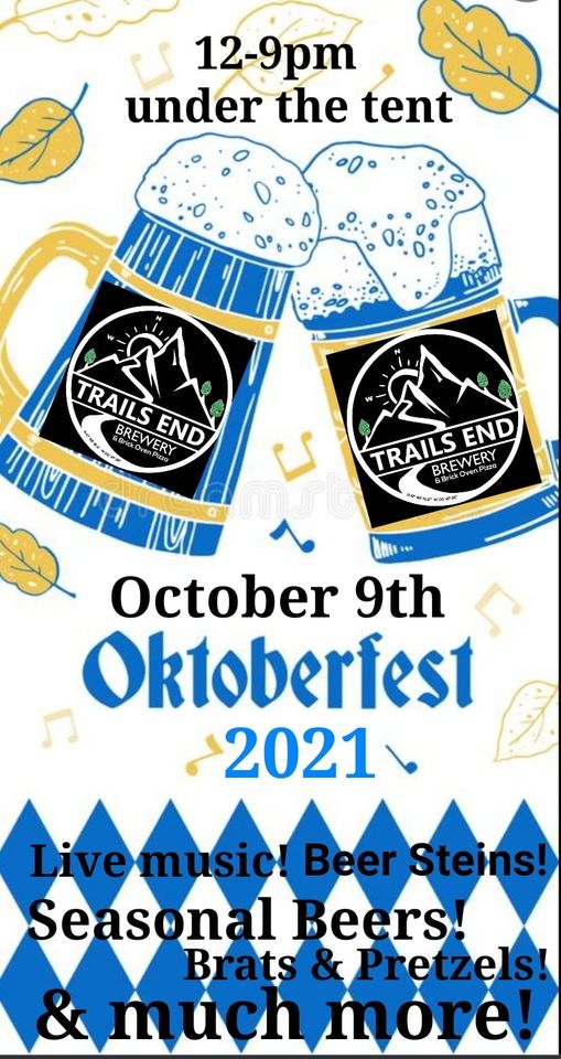 Oct 9th Under the Tent! Stay tuned for more details.  Cheers! 🍻 #trailsendbrewer