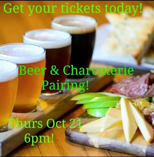 Only a few days left! Come join us for our 1st Beer & Charcuterie Pairing Event