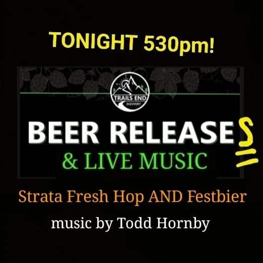 TONIGHT Double BEER RELEASE! 2022 Strata Fresh Hop AND  Field Party Festbier  Co